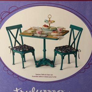 American Girl Doll Teatime Table and Chairs Set. Brand new. All still in box